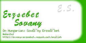 erzsebet sovany business card